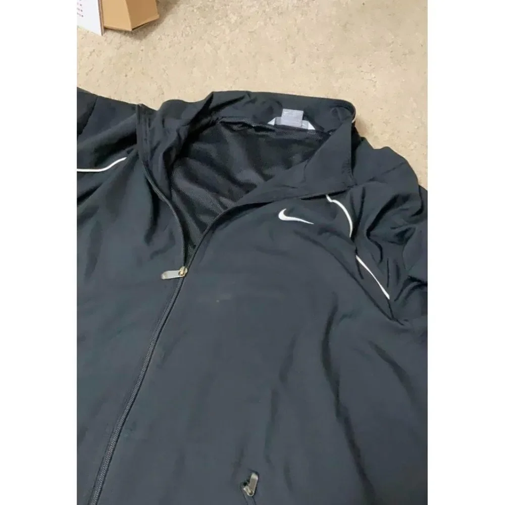 XXL 2XL Nike Jacket Black Mens Small Marks On Front_7